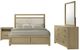 Coaster® Hendricks 4-Piece Light Oak Eastern King Panel Bedroom Set-0