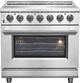 FORNO® Massimo 36" Stainless Steel Pro Style Electric Range-0