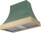 AGA Cascade 36" Mineral Green Wall Mounted Range Hood  with Brushed Brass Trim-0