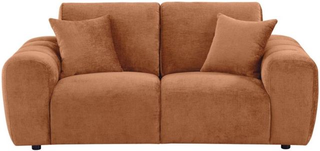 Coaster®  Burnett Burnt Orange Upholstered Wide Arm Loveseat-2