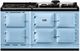 AGA™ R7 160 Classic Cast Iron 63" Duck Egg Blue Pro Style Dual Fuel Range-0
