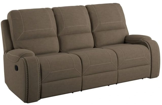 Emerald Home Adrian Walnut Brown Manual Reclining Sofa-0