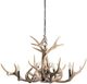 Crestview Collection Huxley Brown Antler Chandelier-0