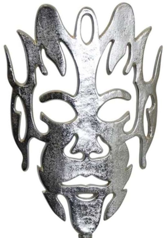 Stylecraft Nickel Plated Table Top Mask Home Decor-1