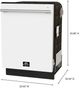 FORNO® Romano Espresso 24" White Top Control Built In Dishwasher -1