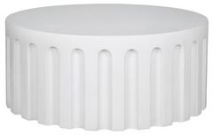 Moe's Home Collection Eris White Concrete Outdoor Coffee Table