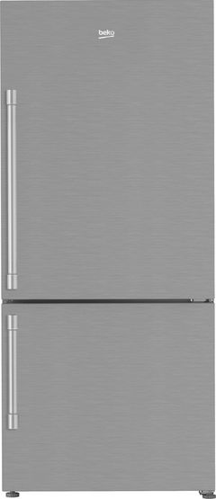 Beko 30 in. 16.1 Cu. Ft. Fingerprint Free Stainless Steel Counter Depth Bottom Freezer Refrigerator