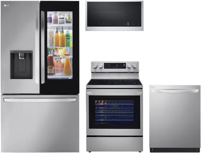 LG 4 Piece PrintProof™ Stainless Steel Kitchen Package-0