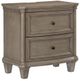 Mazin Furniture Vermillion Gray Cashmere Nightstand-0