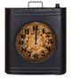 A & B Home Antique Black Iron Oil Gear Clock-0