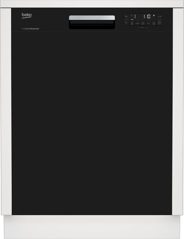 Beko 24" Black Front Control Built In Dishwasher-0