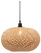 A & B Home Black/Natural Bamboo Chandelier-2