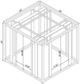 Coaster® Adri Glass Top End Table with Nickel Black Base-3