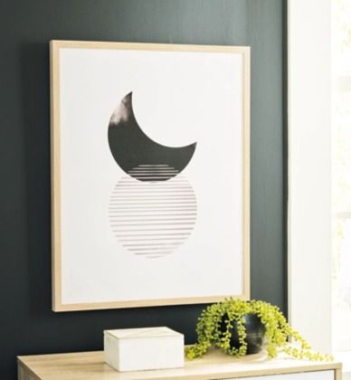 Signature Design by Ashley® Shaydunn Black/White Sun and Moon Wall Art-4