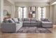Signature Design by Ashley® Modmax 8-Piece Granite Right-Arm Facing Sectional with Chaise and Storage Console-1
