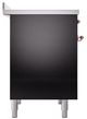 Ilve® Nostalgie II Noblesse 40'' Glossy Black Pro Style Induction Range with Copper Trim-2