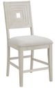 Elements International Avalanche 5-Piece Antique White Counter Dining Set-3