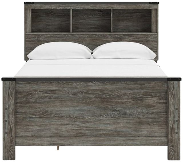Signature Design by Ashley® Frandern Gray Full Bookcase Panel Bed with Storage-2
