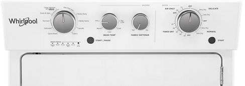 Whirlpool® White Electric Laundry Center, 4.0 Cu. Ft. Washer, 5.9 Cu. Ft. Dryer-2