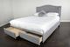 Bernards Elise Grey King Upholstered Bed with Storage-1
