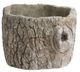 A & B Home Gray Cement Hollow Log Planter-2