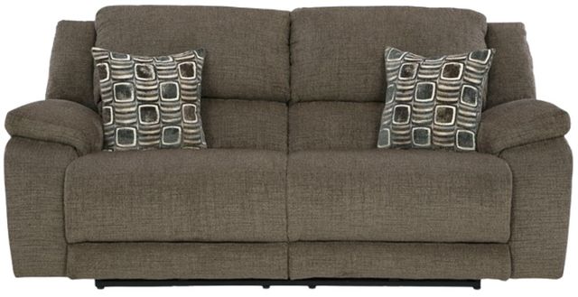 HomeStretch Santa Fe Nutmeg Double Power Reclining Sofa-1