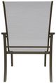 Telescope Casual St. Catherine Abalone/Beachwood Aluminum/Fabric Outdoor MGP Sling Arm Chair-3
