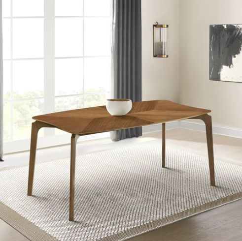 Armen Living Kalia Walnut Dining Table-1