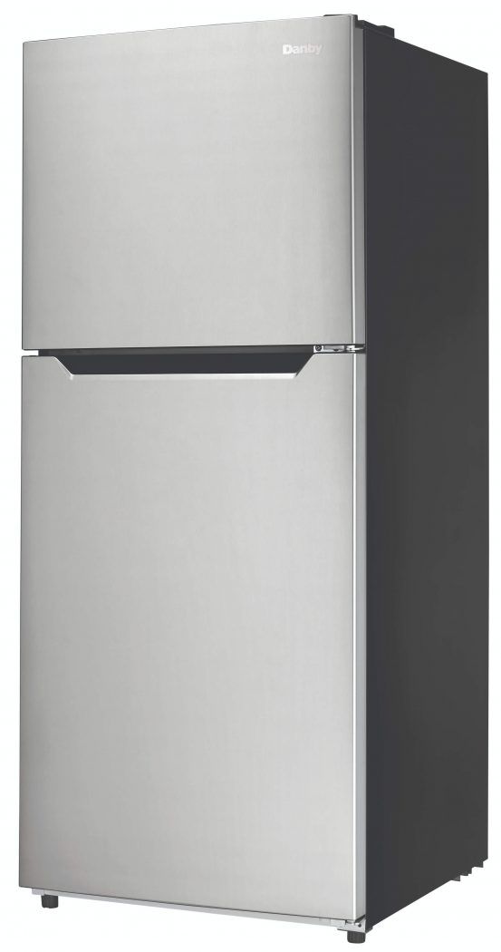 Danby® 10.1 Cu. Ft. Stainless Look Apartment Size Top Freezer Refrigerator-3