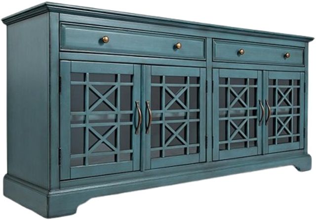 Jofran Inc. Craftsman Antique Blue 70" Media Console-0