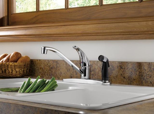 Peerless Core Chrome 6" Single Handle Kitchen Faucet-1