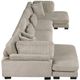 Homelegance® Traverse 4-Piece Brown U-Shape Modular Sectional with Reversible Chaise-3