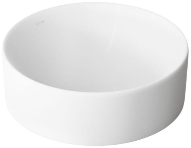 Kohler Vox® White 16.5" Round Vessel Bathroom Sink-0
