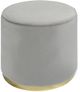 Kwality Imports 18253-OTT Light Grey Ottoman-0