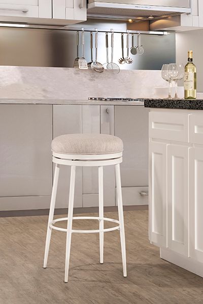 HH2 Home Aubrie Off White Swivel Bar Stool-1