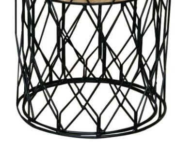 Jaipur Furniture Ravi Range Black/Brown Iron Base Nesting Table-1