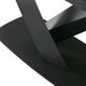 Armen Living Everett Walnut Dining Table with Black Base -2