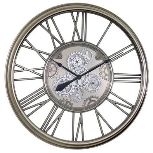 YHD Gray Traditional Round 32" Gear Clock-0