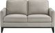 New Classic® Home Furnishings Aaron Leather Mist Gray Loveseat-2