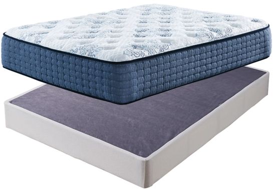 Sierra Sleep® by Ashley® Mt Dana 2-Piece Hybrid Plush and Standard Foundation King Mattress Set-0