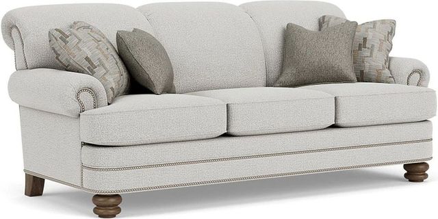 Flexsteel® Bay Bridge Silver Glacier Sofa-0