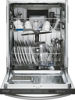 Frigidaire Gallery® 24" Smudge-Proof™ Stainless Steel Top Control Built In Dishwasher Front view of the Frigidaire Gallery® 24" Smudge-Proof™ Stainless Steel Top Control Built In Dishwasher