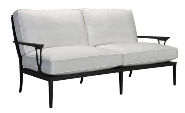Lane Venture® Winterthur Estate Obsidian Black/White Sofa - Mesh Back-0