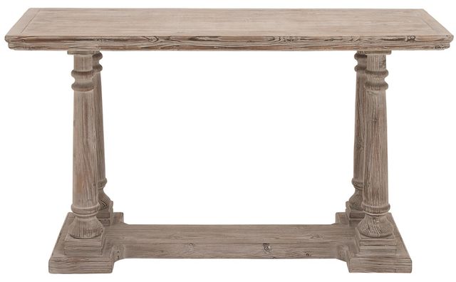 Deco Marche Distressed Light Brown Console Table-1