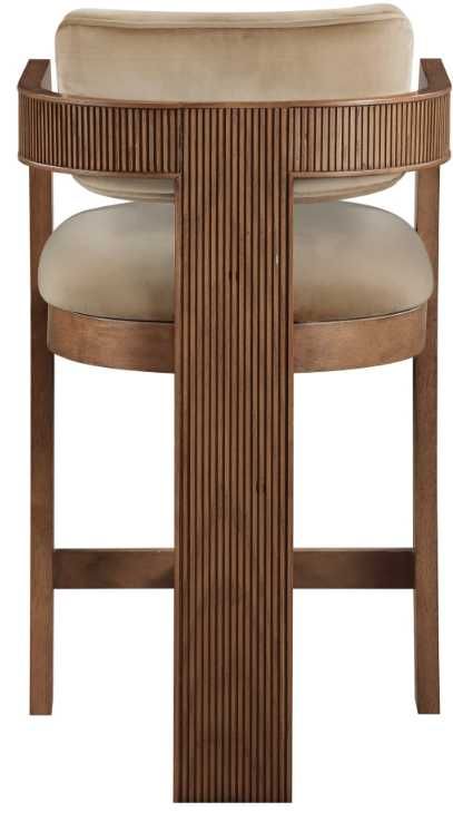 Meridian Furniture Sacha Beige/Brown Upholstered Counter Stool-4