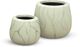 Le Present Belly White Marble 15" Planter-1