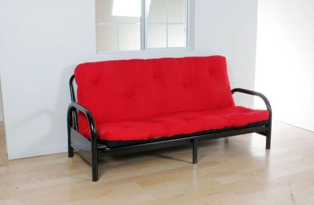 ACME Furniture Nabila Black/Red 8" Full Futon Mattress-1