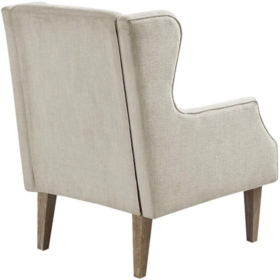 Olliix by Martha Stewart Malcom Taupe Wing Back Accent Chair-2
