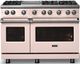 Viking® 5 Series 48" Blush Pro Style Gas (LP) Range with Polished Chrome Trim-4