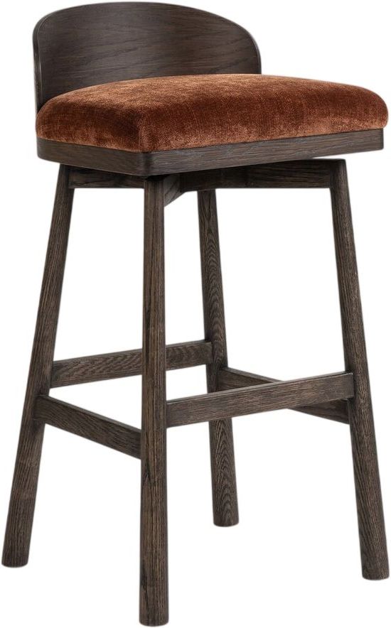 Four Hands Cloris Altair Sienna Swivel Bar and Bar Stool-0